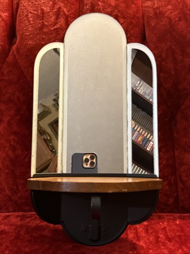 Vtg art deco style triptych - art,